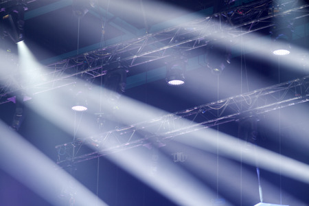 Light from the scene during the concert.