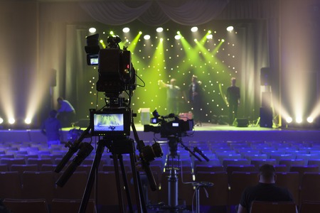 Professional digital video camera. accessories for 4k video cameras.の写真素材