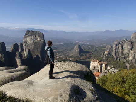 Orthodox monasteries Meteora, Kalambaka, Greece.の写真素材