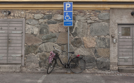 views of the historic center of Stockolm.の写真素材