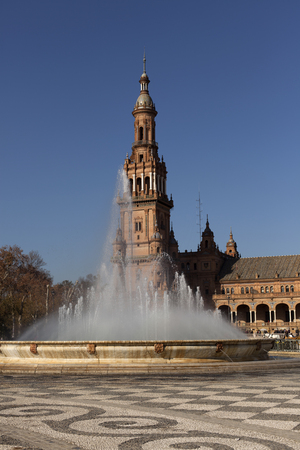 views of the historic center of Seville, Spain.の写真素材