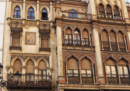 views of the historic center of Seville, Spain.の写真素材