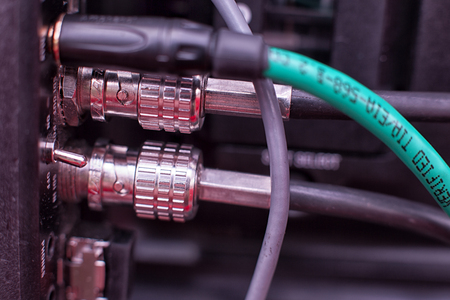 Camera lens close-up. Buttons and camera control toggle switch close-up.の写真素材