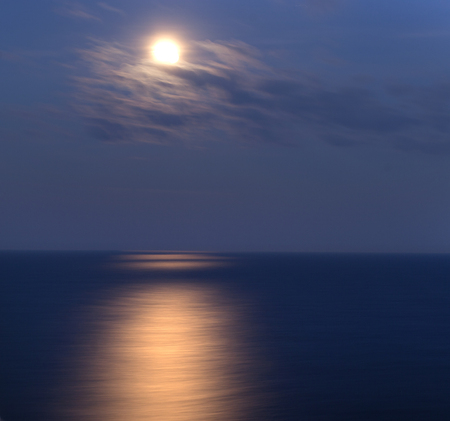 Abstract Background Blur. Defocused Seascape in motion.の写真素材