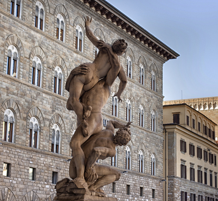 Florence. The historical center of the old city.の写真素材