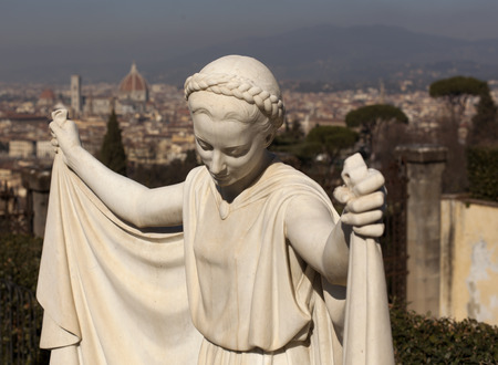 Florence. The historical center of the old city.の写真素材