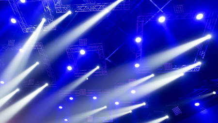 Light from the scene, a rock concert