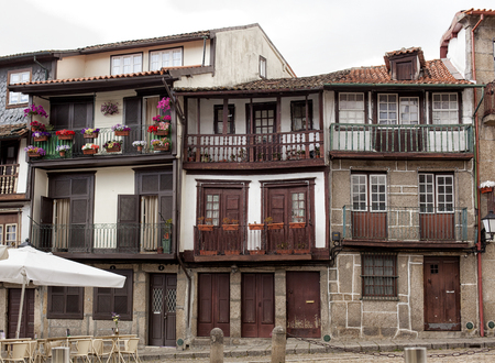 Architecture of the historic part of Braga, Portugal.の写真素材