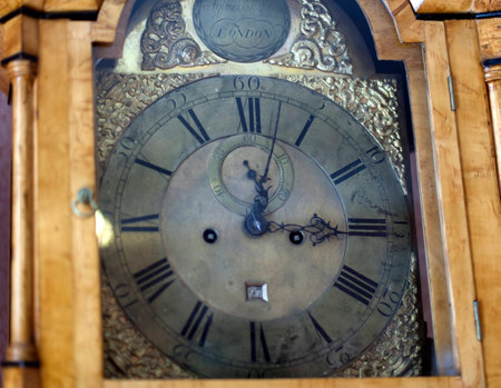 antique clock in the retro Russian manor house