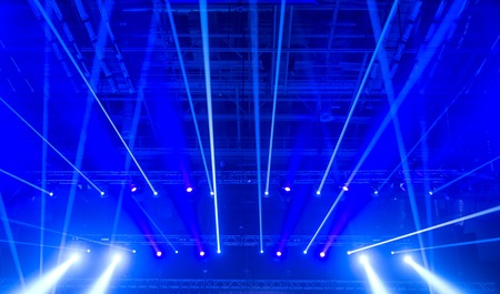 Light from the scene during the concert.の写真素材