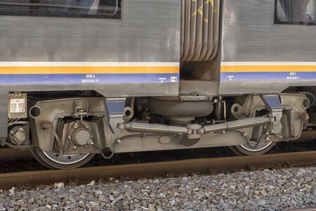 Railway transport. tourist background for travel and adventure.