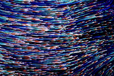 Bright colored LED video wall with high saturated pattern, close upの写真素材
