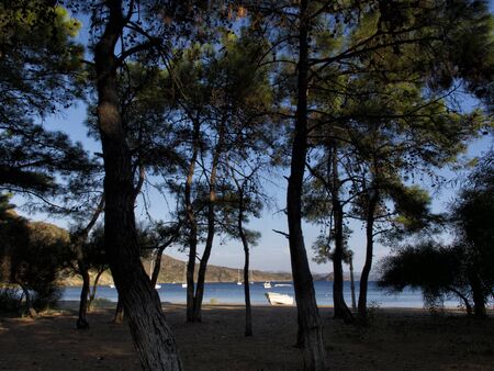 seascape panorama Marmaris inTurkey, beautiful coast , Mediterranean Seaの写真素材