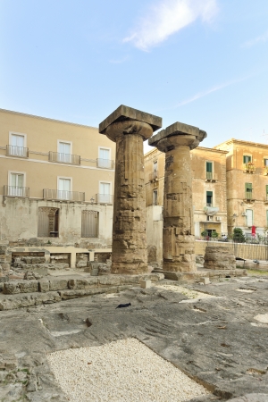 Taranto - ruins of the Doric templeの写真素材