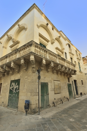 Lecce - a glimpse of the old townの写真素材