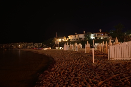 A night at the beachの写真素材