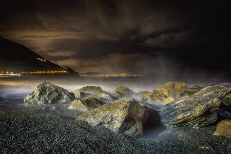 Rocks and Waves Setoseの写真素材