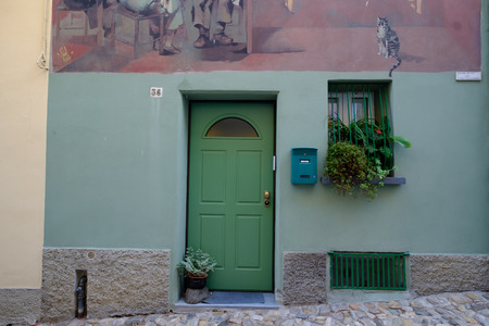A view of the village of Dozza, Italy. Dozza is an Italian municipality of 6601 inhabitants (in 2017) in the province of Bologna. Italyのeditorial素材