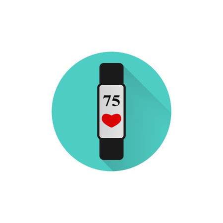 Flat design of fitness trackerのイラスト素材