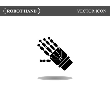 Robot hand icon conceptのイラスト素材
