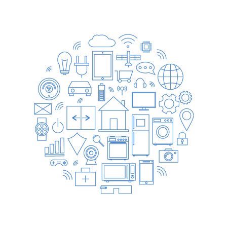 Internet of things vector illustrationのイラスト素材