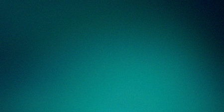 Dark blue teal grainy gradient. Dark sea holographic futuristic background with noisy texture.