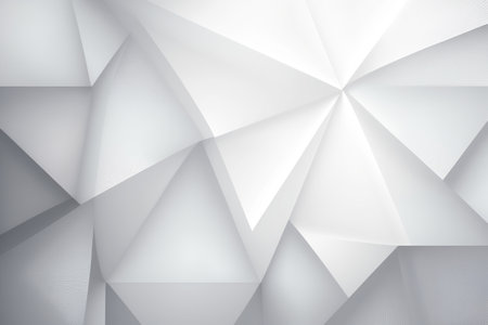 Abstract white and gray pale geometric background. AI generated artの素材