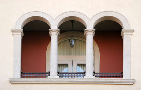 Classic Mediterranean architecture - balconyの写真素材