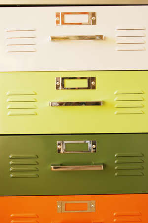 Modern colorful bedroom dresser drawersの写真素材