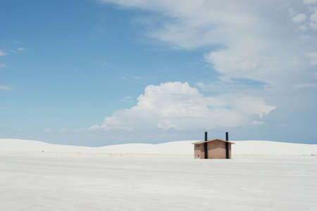 White sand dunesの写真素材