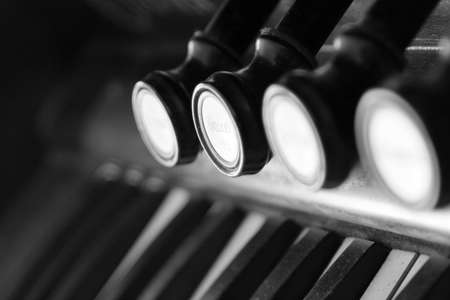 Piano keys close upの写真素材