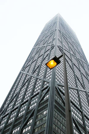 Tall big city skyscraper in Chicagoの写真素材