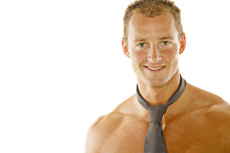 Smiling handsome man in tieの写真素材