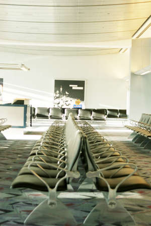Empty boarding area at the airport