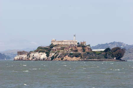 Alcatraz at San Francisco bayの写真素材