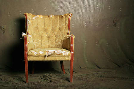 Classic looking old vintage chairの写真素材