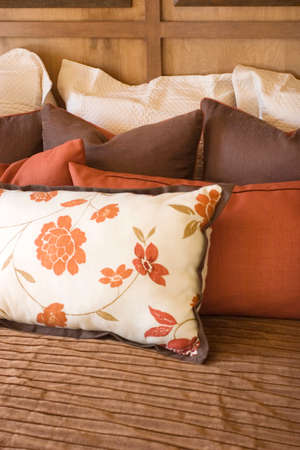 Modern tastefully decorated master bedroomの写真素材