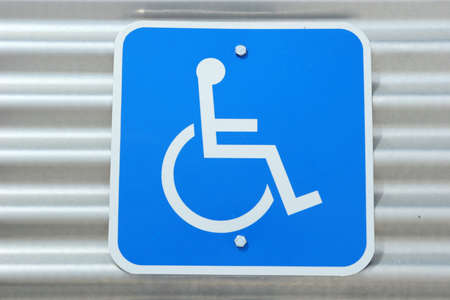 Wheelchair accessibility signの写真素材