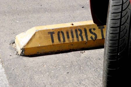 Tourist parking spotの写真素材