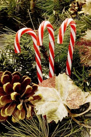 Colorful decorative Christmas ornaments for holidays