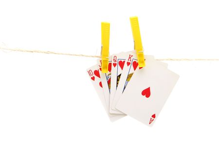 Royal flush poker hand