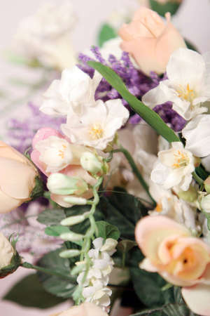 Bunch of pink rose budsの写真素材