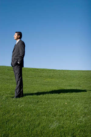 Businessman in dark suitの写真素材