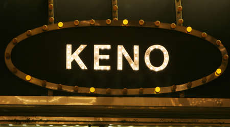 Neon lights keno signの写真素材