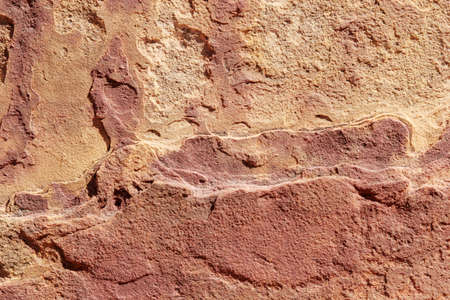 Red textured sandstone backgroundの写真素材