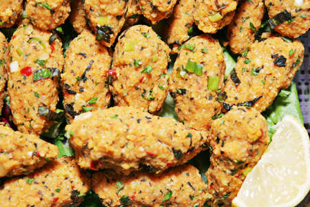 Delicious lentil ballsの写真素材