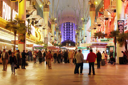 Fremont Street in downtown Las Vegasの写真素材