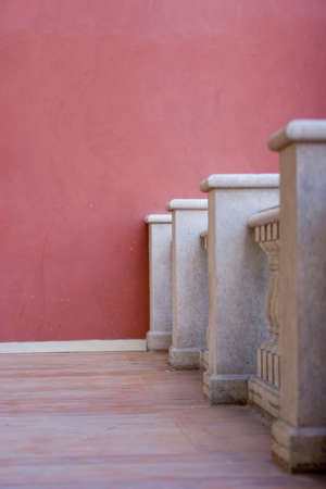 Columns of a balconyの写真素材