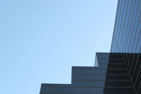 Office building with stepsの写真素材
