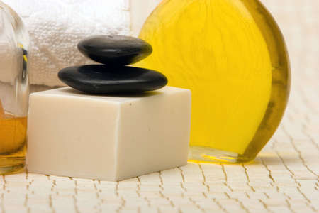 Various spa and bath objects